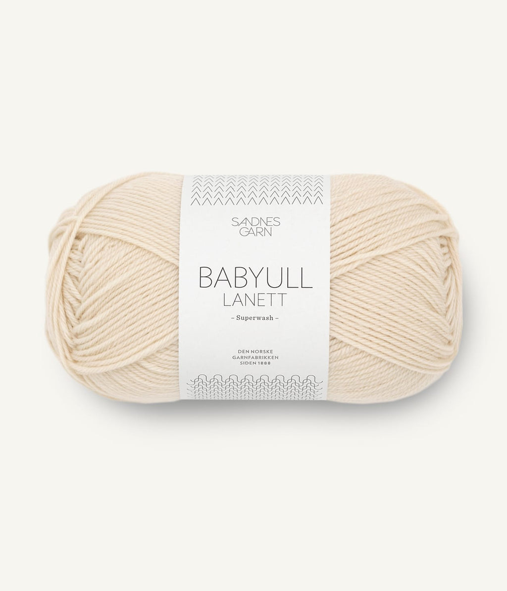 Strikkegarn "Sandnes Garn Babyull Lanett" (merinoull)