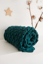 Merinoullteppe «Forest Green»