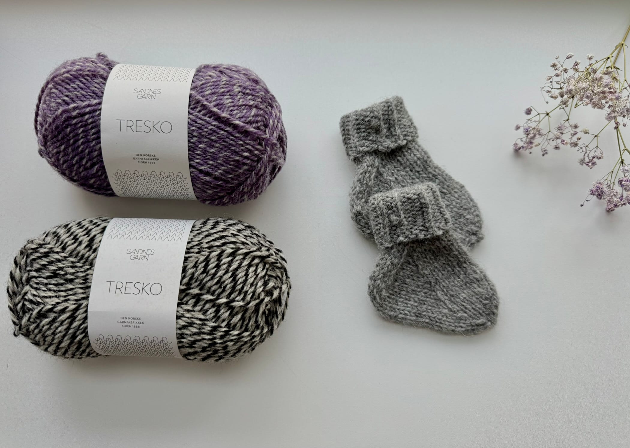Sokker for nyfødte (ull, nylon)
