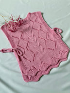 Håndlaget vest «Rosa sky»