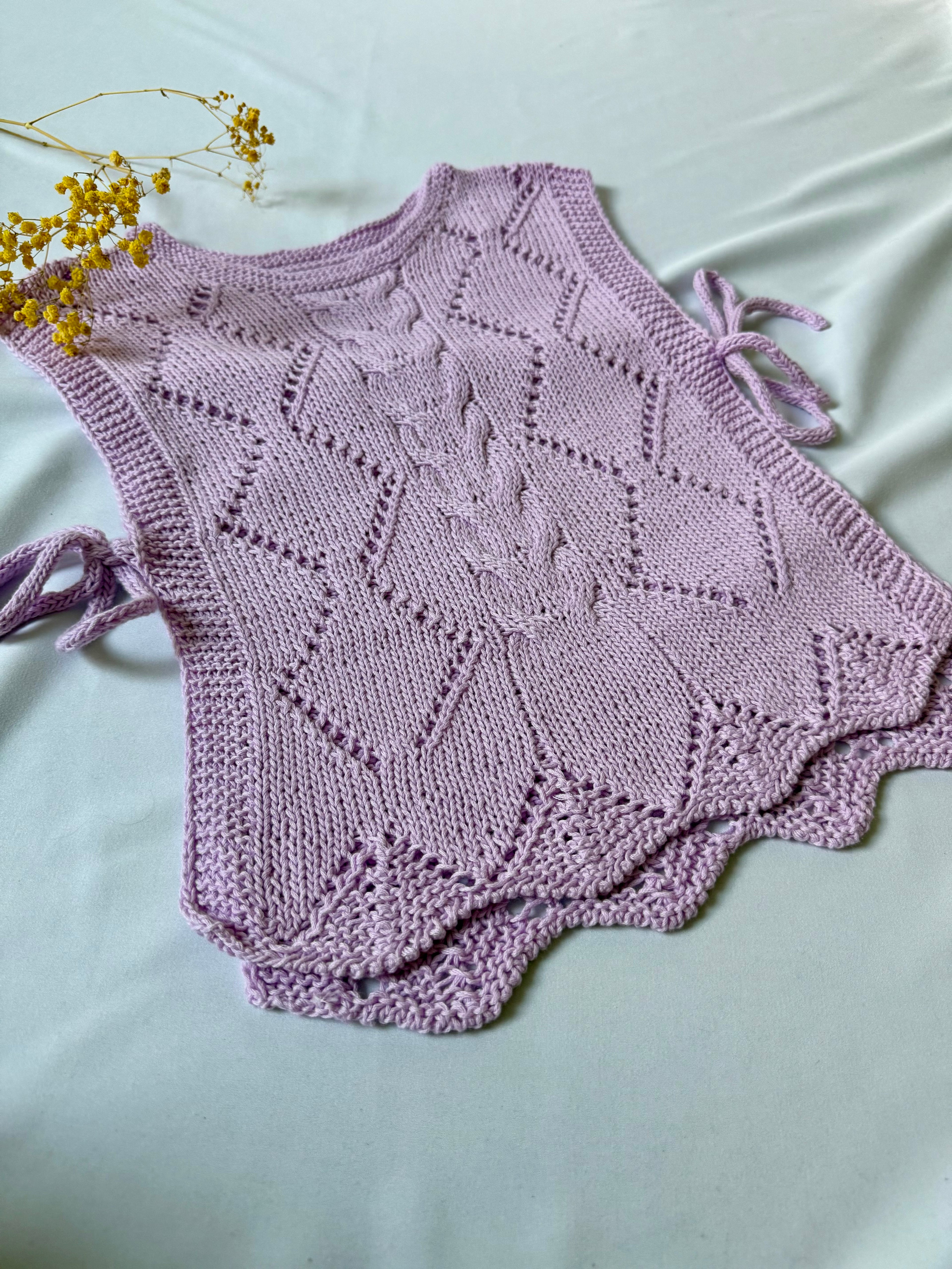 Håndlaget vest «Purple Cloud»
