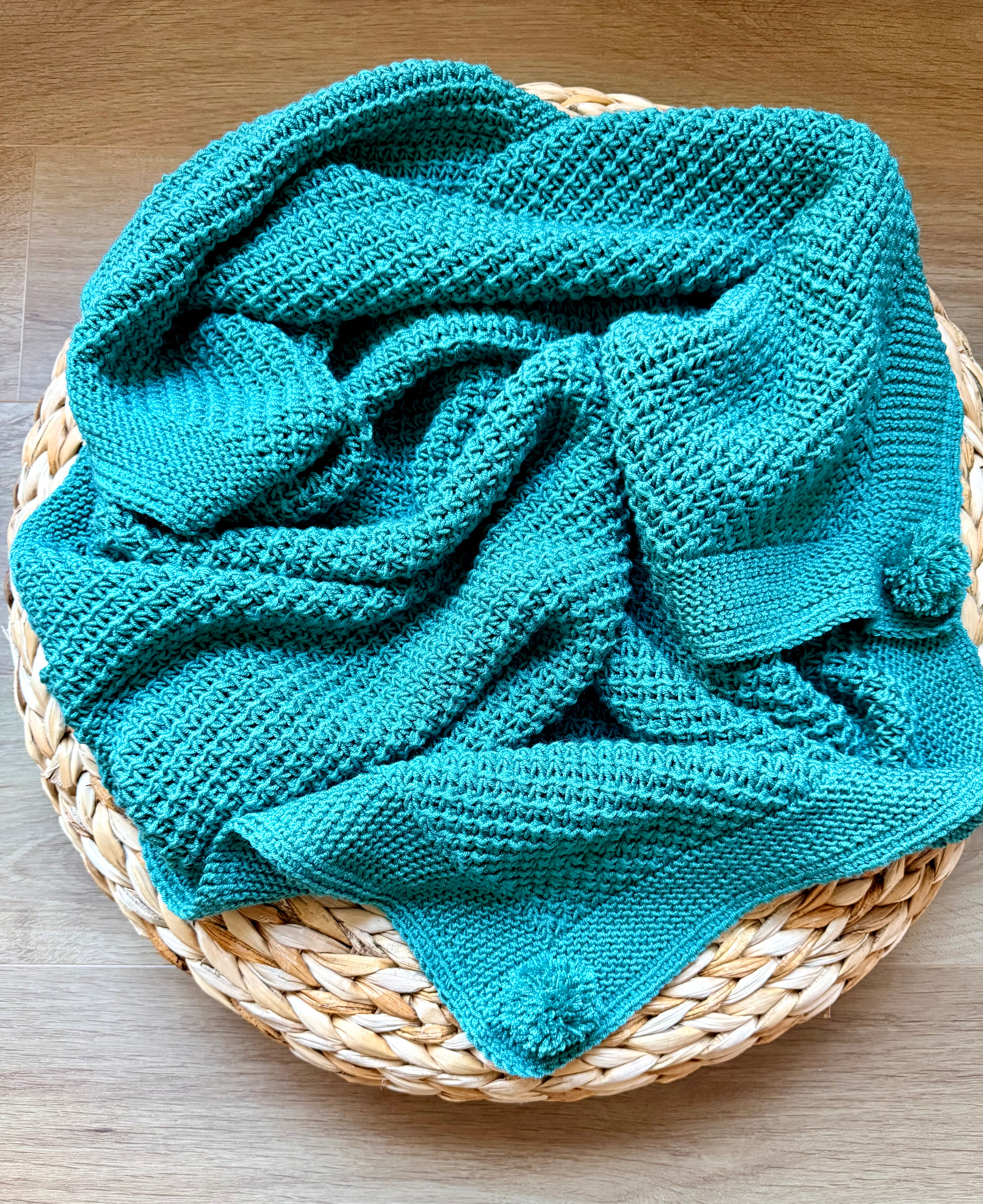 Vaikiškas pledas "Smaragdo jaukumas"