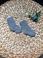 Handmade knitted socks (wool, nylon)