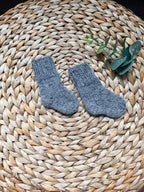 Handmade knitted socks (wool, nylon)